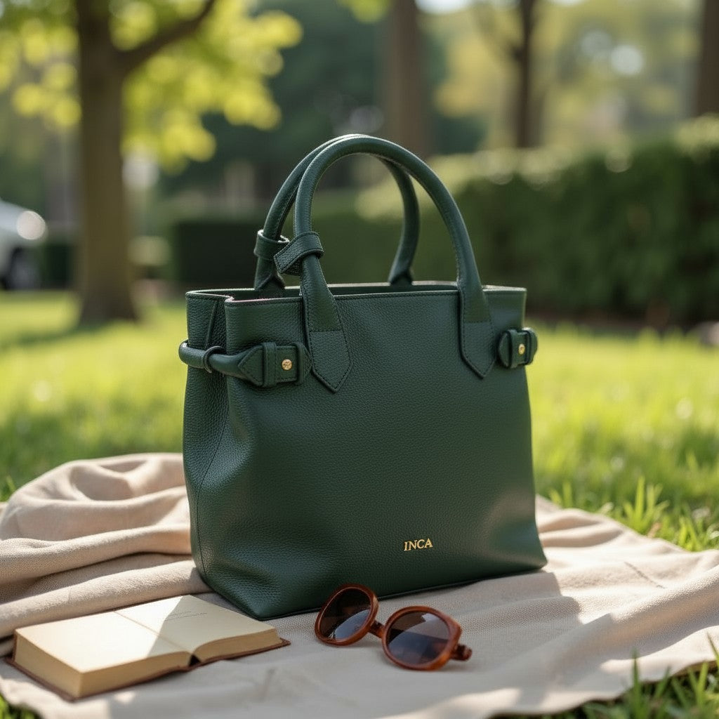 The Ariana - INCA Textured Leather Handbag
