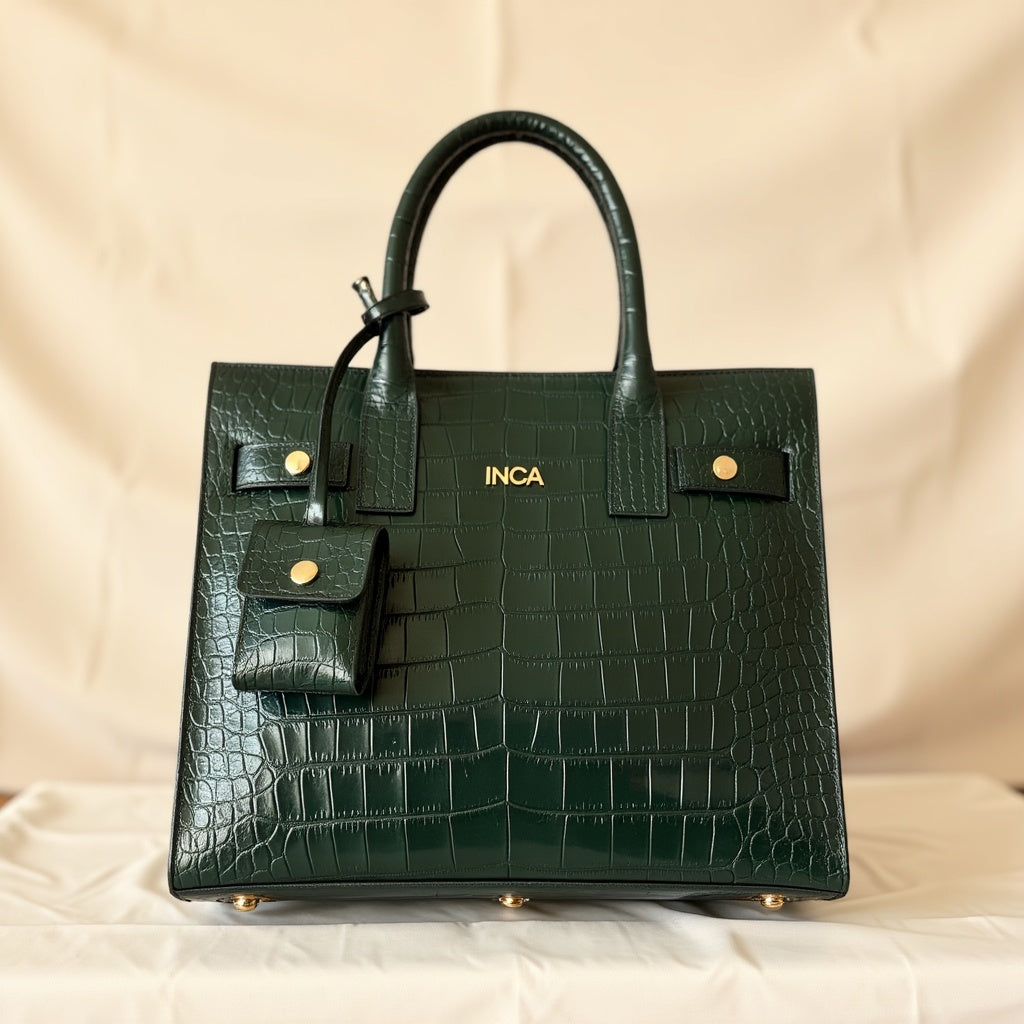 The Artemis - INCA Croco Leather Handbag
