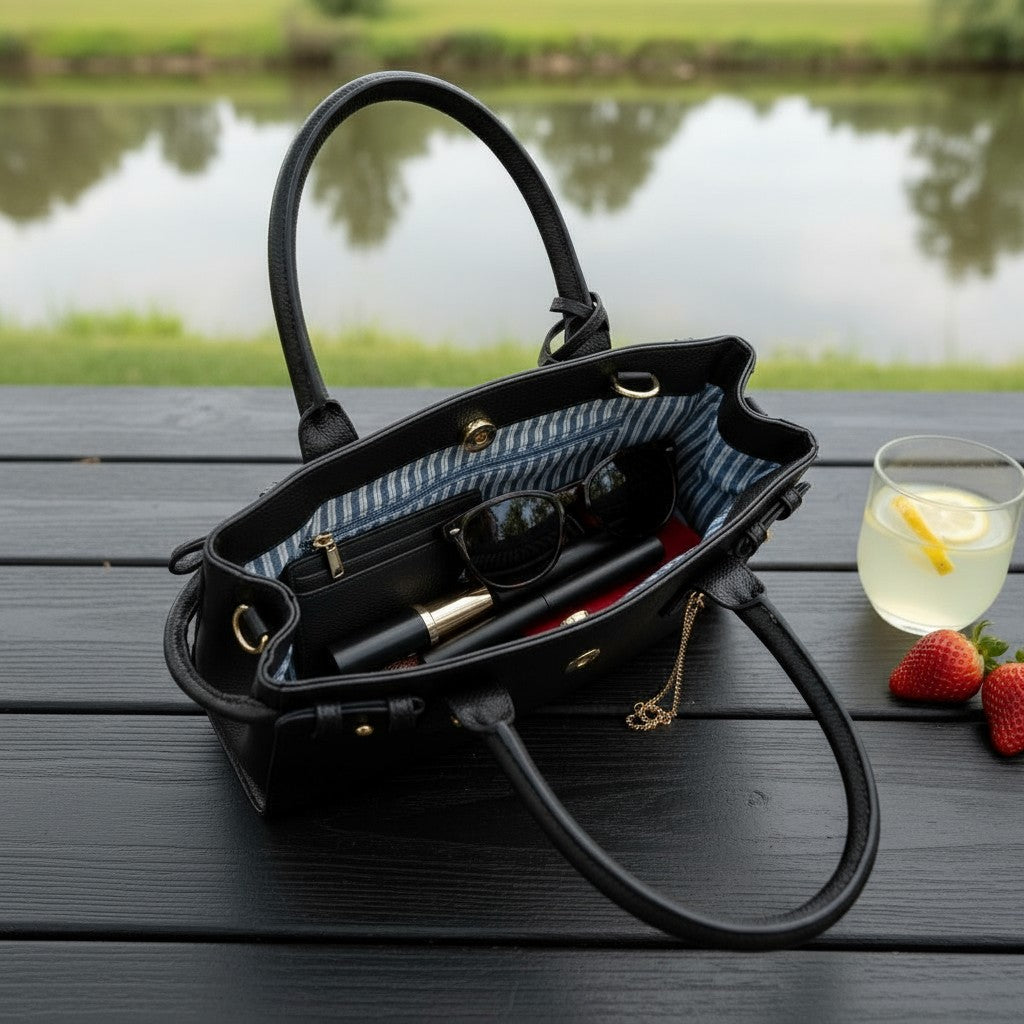 The Ariana - INCA Textured Leather Handbag