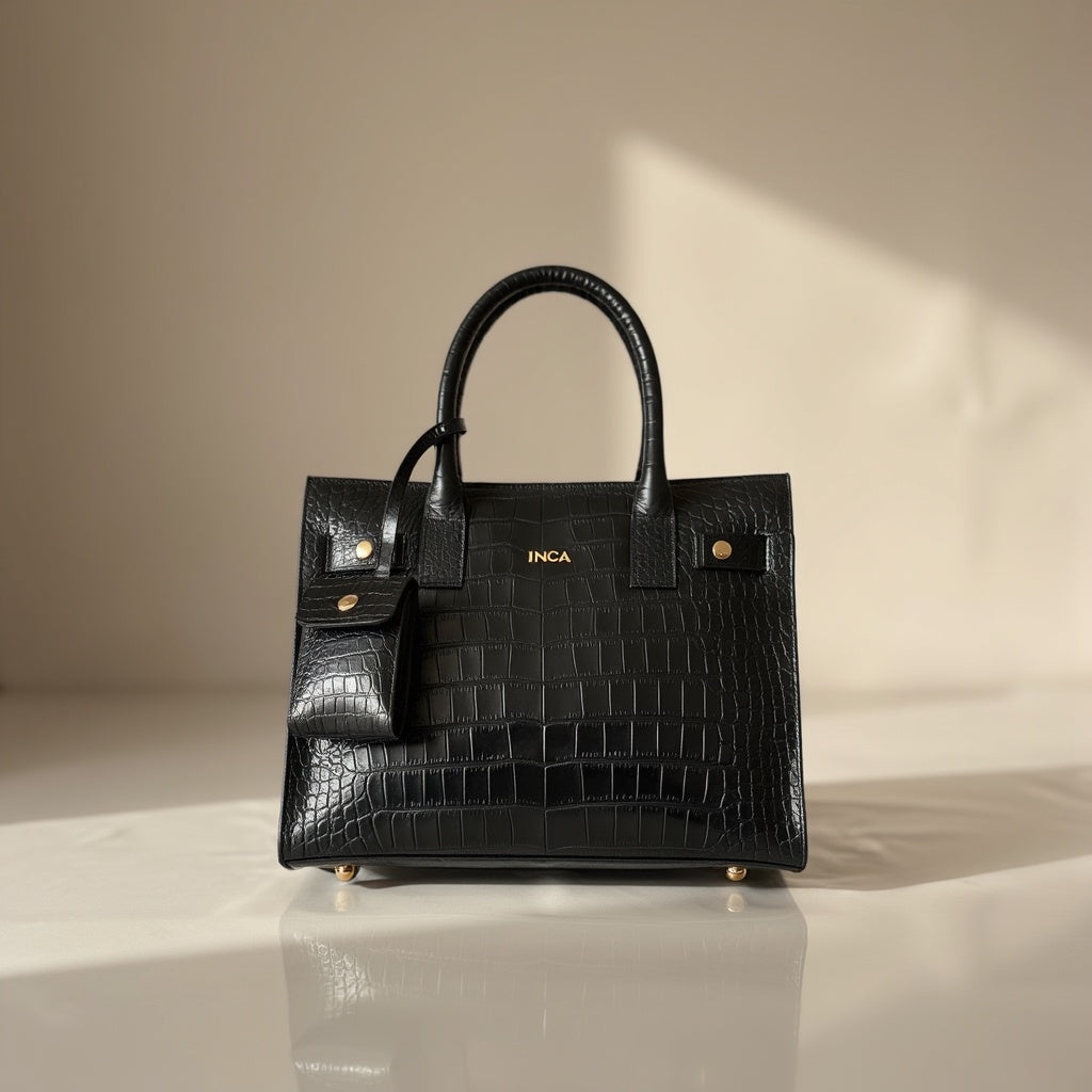 The Artemis - INCA Croco Leather Handbag