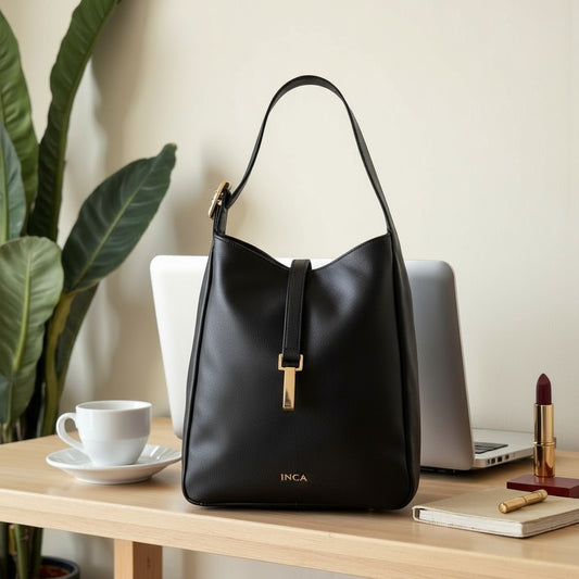 The Helena - INCA Fine Print Leather Handbag